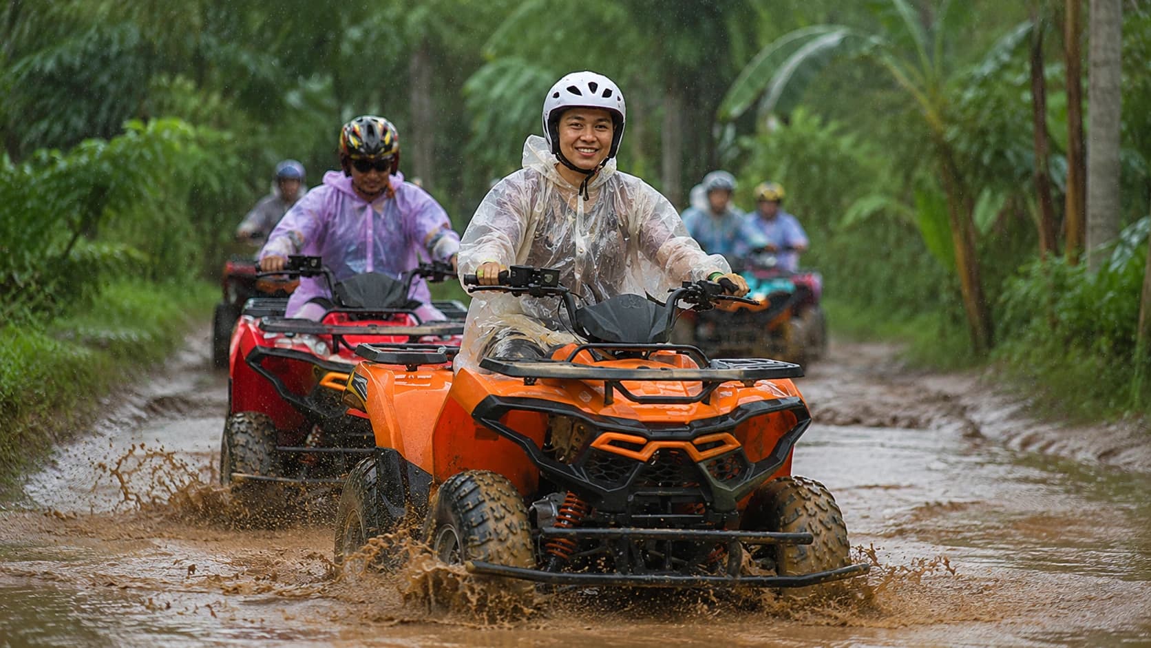 ATV tour in the rain Koh Samui